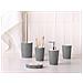 Set Da 5 Accessori Per Il Bagno Lircay Nero /bianco - Foto miniatura 1