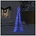 Albero di Natale a LED 200 LED Blu 182 cm - Foto miniatura 3