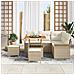 Set Divano da Giardino 8 pcs Beige e Crema 80 x 80 x 71 cm - Foto miniatura 3