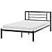 Letto Metallo Cusset 120 X 200 Cm Nero - Foto miniatura 2