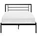 Letto Metallo Cusset 120 X 200 Cm Nero - Foto miniatura 4
