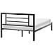 Letto Metallo Cusset 120 X 200 Cm Nero - Foto miniatura 5