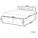 Letto Metallo Cusset 120 X 200 Cm Nero - Foto miniatura 8