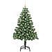 Albero di Natale con 300 LED con supporto Verde 180 cm PVC - Foto miniatura 3