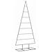 Albero di Natale Decorativo in Metallo Nero 210 cm - Foto miniatura 1