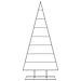 Albero di Natale Decorativo in Metallo Nero 210 cm - Foto miniatura 3