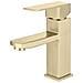 Rubinetto per lavabo da bagno, Blackswan, tipo M107, modello corto dorato, misura 18,5 cm - Foto miniatura 1