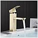 Rubinetto per lavabo da bagno, Blackswan, tipo M107, modello corto dorato, misura 18,5 cm - Foto miniatura 2