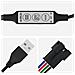 Striscia LED 12 pcs Nero e trasparente 1300 mm Rame e plastica - Foto miniatura 4