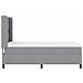 Letto a molle con materasso Grigio chiaro 90 x 190 cm Tessuto - Foto miniatura 8