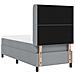 Letto a molle con materasso Grigio chiaro 90 x 190 cm Tessuto - Foto miniatura 9