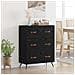 Cassettiera Rovere Nero 69,5 x 34 x 90 cm Legno ingegnerizzato - Foto miniatura 2