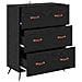Cassettiera Rovere Nero 69,5 x 34 x 90 cm Legno ingegnerizzato - Foto miniatura 5