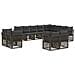 Set Divano da Giardino 12 pcs Grigio polyrattan - Foto miniatura 1