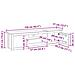 Supporto per TV HILL Marrone miele 158 x 40 x 39,5 cm - Foto miniatura 9