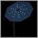 Ombrellone a Sbalzo con Palo e Luci a LED Azzurro 350 cm - Foto miniatura 6