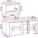 Letto alto per bambini con scrivania 2 pz Rovere Fumo - Foto miniatura 7