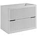 Mobile da bagno beige 80 cm, Senza piano d'appoggio, MDF, Disponibile in 3 colori, 2 ampi cassetti con chiusura ammortizzata - Foto miniatura 1