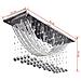Lampada Da Soffitto Bianca Con Perline Cristalli Di Vetro 8 X G9 29 Cm - Foto miniatura 6