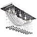 Lampada Da Soffitto Bianca Con Perline Cristalli Di Vetro 8 X G9 29 Cm - Foto miniatura 7