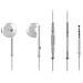 AM116 Auricolare Stereofonico Cablato Argento, Bianco auricolare per telefono cellulare - Foto miniatura 1