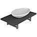 Set Mobili Da Bagno 2 Pz Ceramica Grigio - Foto miniatura 1