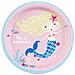 Amscan - 8 Piattini In Cartone Rosa Sirenetta 18 Cm - Foto miniatura 1