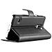 Custodia Compatibile Con Samsung Galaxy S5 / S5 Neo In Nero Carbone - Coperchio Protettiva Con Chiusura Magnetica, Funzione Stand E Tasca Per Le Carte - Foto miniatura 3