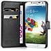 Custodia Compatibile Con Samsung Galaxy S5 / S5 Neo In Nero Carbone - Coperchio Protettiva Con Chiusura Magnetica, Funzione Stand E Tasca Per Le Carte - Foto miniatura 5