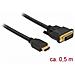 85651 Cavo E Adattatore Video 0,5 M Hdmi Tipo A (standard) Dvi Nero - Foto miniatura 1