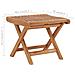 Poggiapiedi Pieghevole 46,5x49x41,5 cm Legno Massello di Teak - Foto miniatura 4