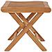 Poggiapiedi Pieghevole 46,5x49x41,5 cm Legno Massello di Teak - Foto miniatura 6
