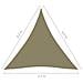 Parasole a Vela Oxford Triangolare 4,5x4,5x4,5 m Beige - Foto miniatura 6