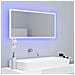 Specchio da Bagno LED Bianco Lucido 90x8,5x37 cm in Acrilico - Foto miniatura 5