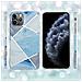 Custodia Compatibile Con Apple Iphone 11 Pro (xi Pro) In Marmo Grigio Bianco Blu No. 2 - Coperchio Protettivo In Silicone Tpu Con Motivo A Mosaico - Foto miniatura 6