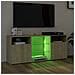 Mobile Porta TV con Luci LED Rovere Sonoma 120x30x50 cm - Foto miniatura 4