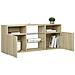 Mobile Porta TV con Luci LED Rovere Sonoma 120x30x50 cm - Foto miniatura 5