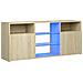Mobile Porta TV con Luci LED Rovere Sonoma 120x30x50 cm - Foto miniatura 1