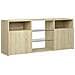 Mobile Porta TV con Luci LED Rovere Sonoma 120x30x50 cm - Foto miniatura 7