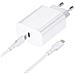 Caricabatterie Per Casa Usb-c 20w Connettore Apple 8-pin White Per Iphone X 12 13 14 Pro - Foto miniatura 2