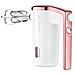 Sbattitore a Batteria SHM 9000WH con 3  Velocità Potenza 50 W Adattatore di Ricarica con Cavo USB-C Colore Bianco/Rosa - Foto miniatura 3