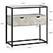 Consolle Ingresso Tavolo Bar Con Cassetti Consolle Credenza Tavolino Divano Tavolo Decorativo Grigio Chiaro 81x35x78cm Fsb54-hg - Foto miniatura 2