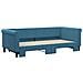 Divano Letto Con Letto Estraibile Blu 90x200 Cm In Velluto - Foto miniatura 3