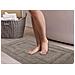 Tappeto Casa Bagno Cotone Spugna Morbida Tinta Unita Antiscivolo Sirio Carbonio 55x130 Carbonio - Foto miniatura 4