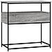 Tavolino Consolle Grigio Sonoma 75x40x75 Cm Legno Multistrato - Foto miniatura 5