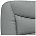 Cuscino Testiera Grigio Chiaro 140 cm in Tessuto - Foto miniatura 8