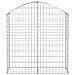 Cesto Gabbione Ad Arco 100x30x100/120 Cm Ferro Zincato - Foto miniatura 2