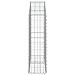 Cesto Gabbione Ad Arco 100x30x100/120 Cm Ferro Zincato - Foto miniatura 3