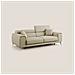 Fusion Divano con sedute allungabili in tessuto smacchiabile T05 185 cm cammello - Foto miniatura 1