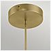 Lampadario Industrial Nordico Calters Alluminio Oro Champagne Led 50.8w 3000k - Foto miniatura 3